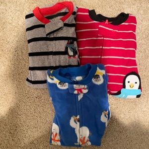 Carter’s, gently used, footed pajamas(3)